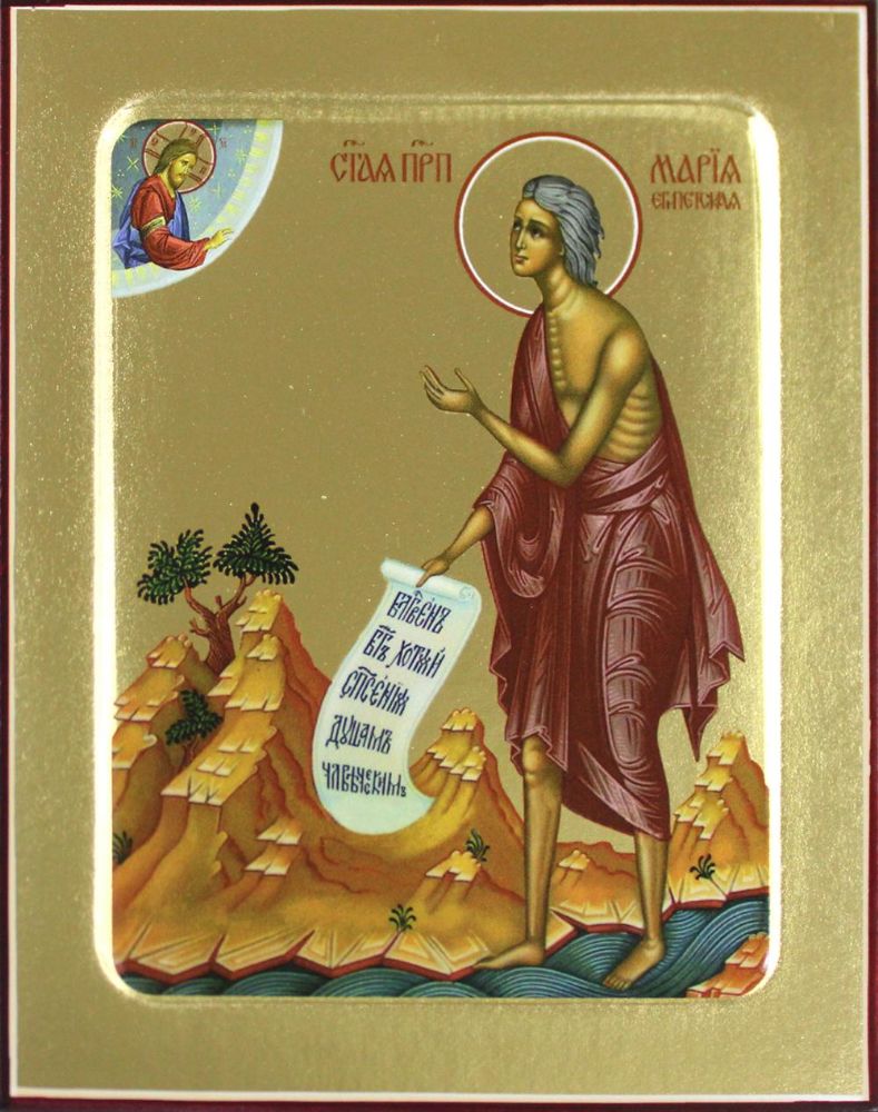 Икона преподобной Марии Египетской на дереве: 125 х 160