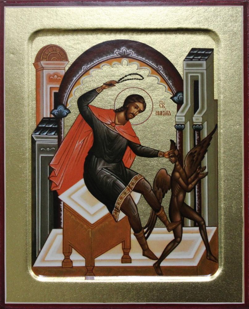 Икона Никиты Бесогона, святого (на дереве): 125 х 160