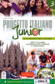 Progetto ital Juni 3 Libro d/Stud+Quad+DVD-PAL