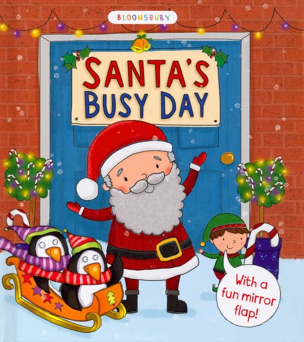 Santas Busy Day (board book)'